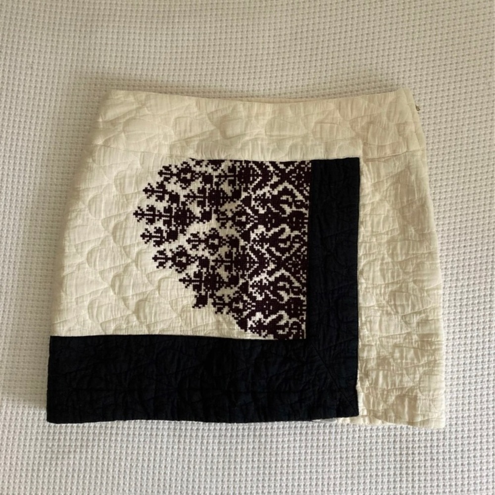 Anthropologie Floreat embroidered skirt